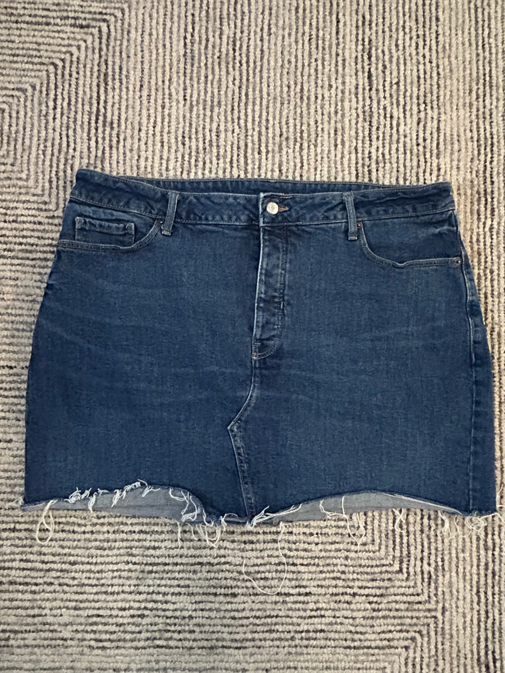 Old Navy Dark Blue Denim Mini Skirt